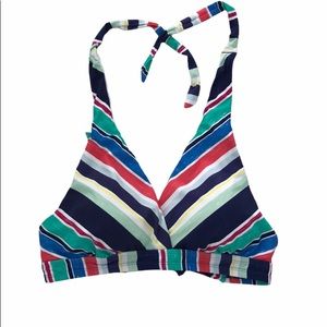 24& ocean bikini top stripped woman L wrapped